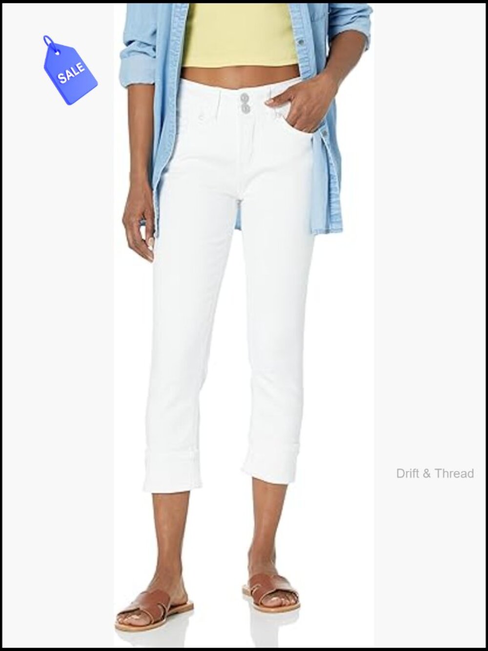 Mid-Rise Insta Stretch Cropped Jeans, Skinny Fit 23.5" Inseam, Juniors Plus Size